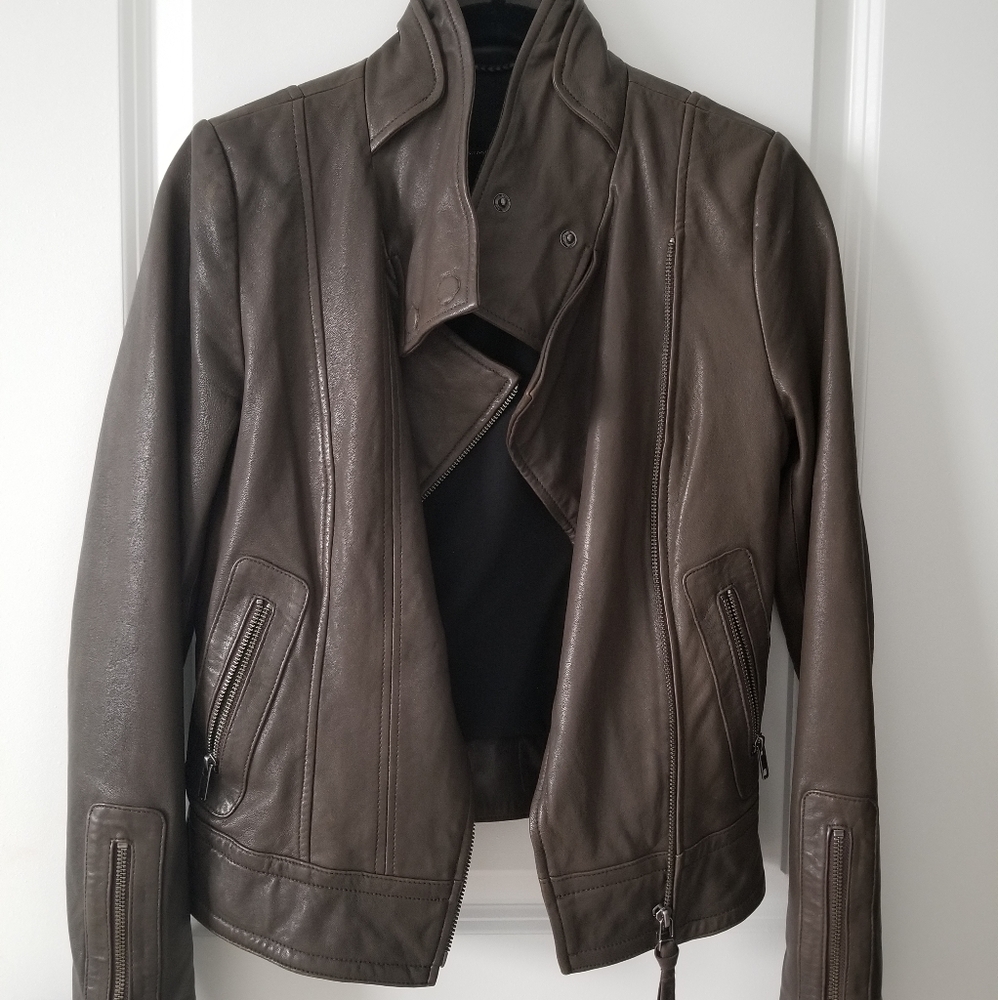 Mackage for Aritzia kenya leather moto jacket